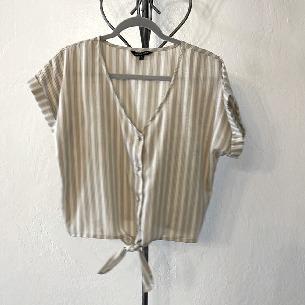 Style envy, brown top, size: XL
